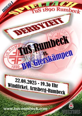 DerbyZeit im Windfirkel - Rumbeck empfängt BW Gierskämpen