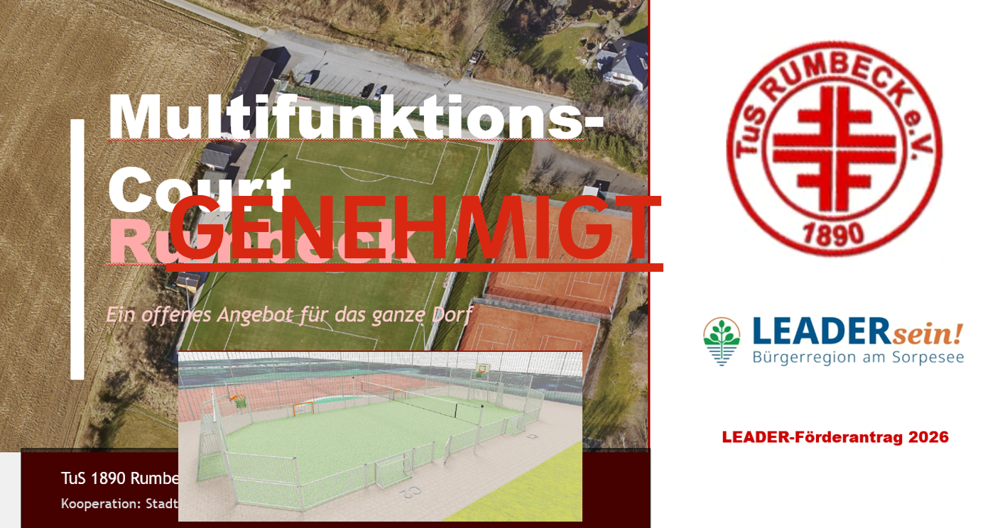 TuS Rumbeck: Multifunktionscourt erhält Förderzusage