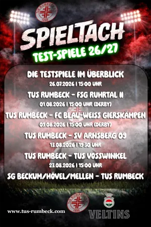 Sechs Testspiele für den TuS Rumbeck: Vorbereitung auf die neue Saison startet am 17. Juli