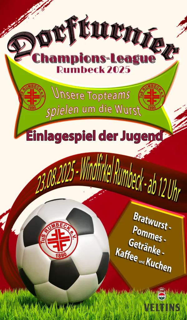 Vorfreude auf das interne Dorfturnier des TuS Rumbeck