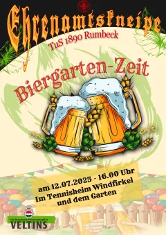 Ehrenamtskneipe öffnet die Türen und den Biergarten