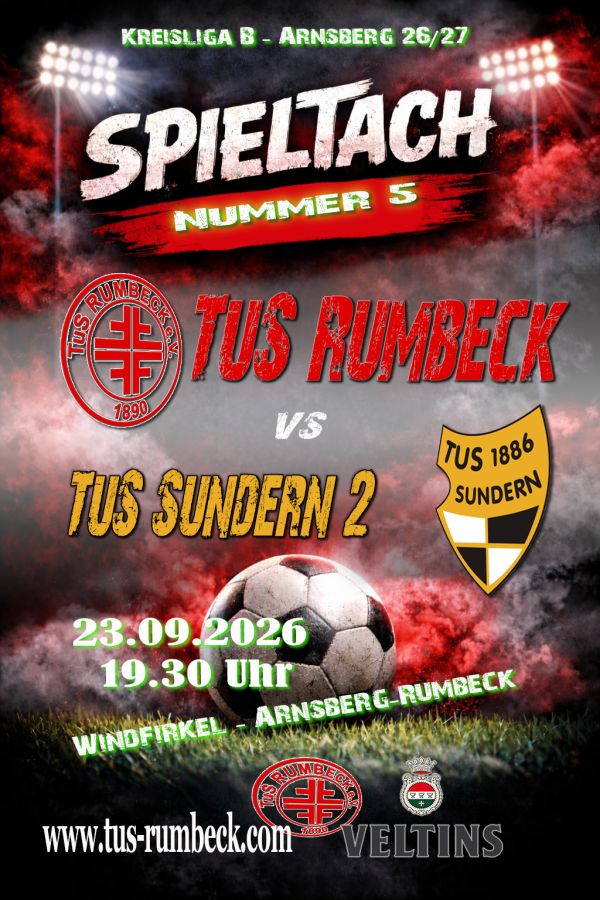 TuS Sundern 2 zu Gast im Windfirkel, Rumbeck will keine Flecken auf der Weste