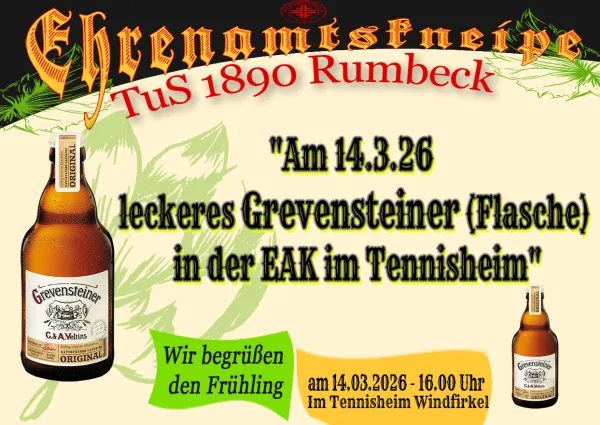 Grevensteiner? Am 14.03.26 in der EAK geniessen.