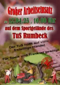 Arbeitseinsatz l&auml;dt der TuS Rumbeck