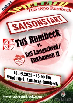 TuS Rumbeck startet in die neue Saison - Landscheids Reserve kommt